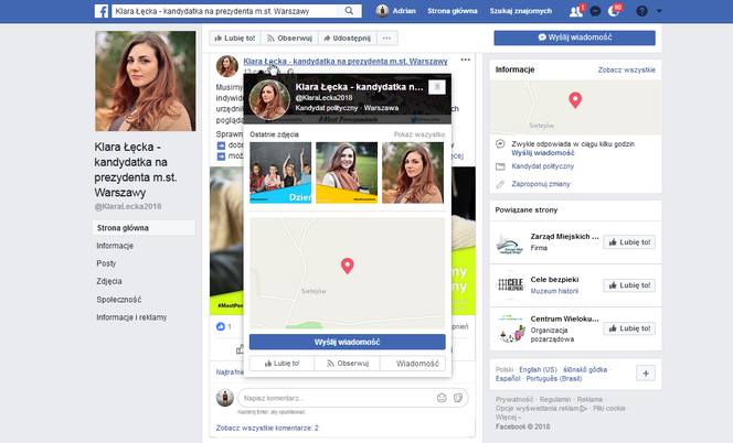 Klara Łęcka zaangażowana, choć zmyślona