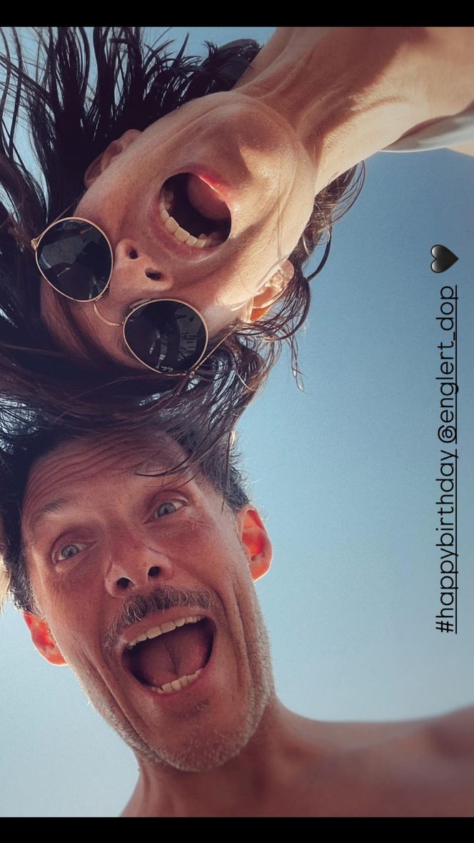 Maja Ostaszewska z partnerem