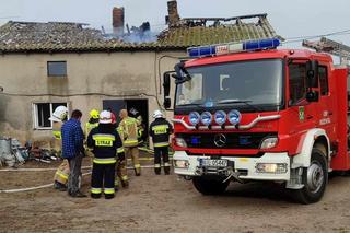 Pożar domu w Grabowie pod Lubawą