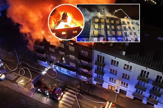  Potężny pożar kamienicy na Pradze. Buchające płomienie widać było z daleka