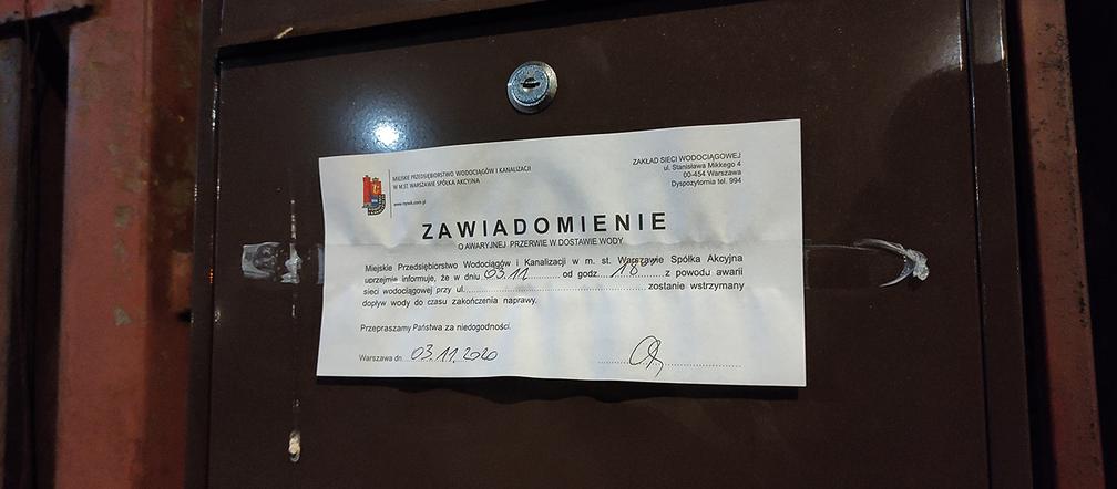 Ogromna awaria pod domem prezesa Kaczyńskiego
