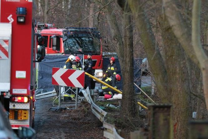 Wypadek koło Skąpego