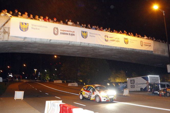 Rajd Śląska 2025. Nocny odcinek specjalny ulicami Katowic