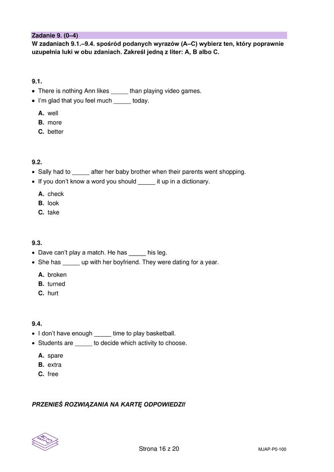 Matura próbna CKE angielski grudzień 2022