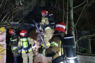 Pożar pustostanu w Lublinie