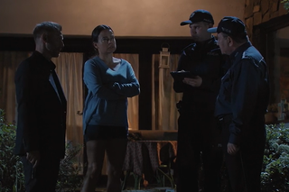 M jak miłość, odcinek 1686: Magda (Anna Mucha), Andrzej Budzyński (Krystian Wieczorek), Staszek (Sławomir Holland)