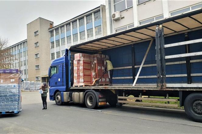Transport humanitarny na Ukrainę z powiatu bielskiego