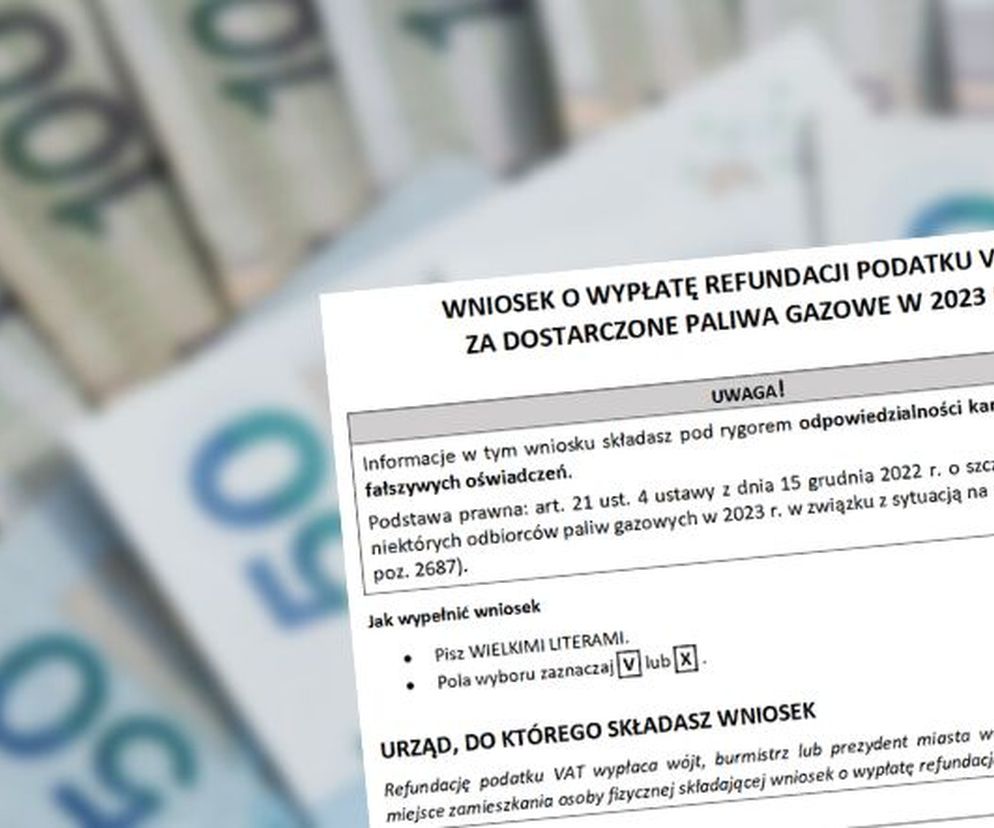 Zwrot pieniędzy za ogrzewanie gazowe. Jest już wzór wniosku o dodatek gazowy