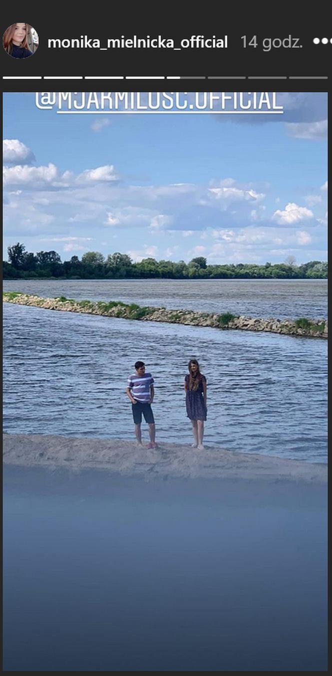 M jak miłość po wakacjach 2019. Lilka (Monika Mielnicka), Mateusz (Krystian Domagała)