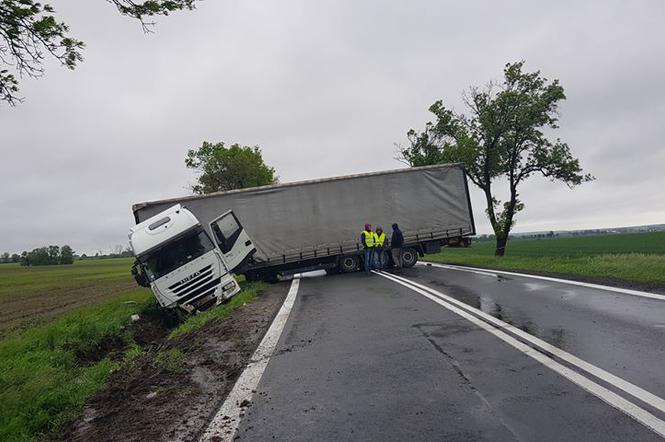 Zablkowana DK8 w Łagiewnikach