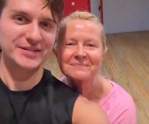 Bursztynowicz trenuje taniec kochanków