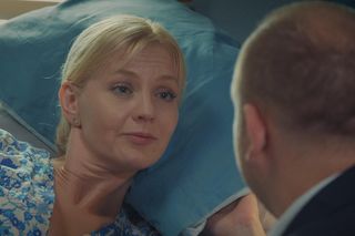 	M jak miłość odc. 1831. Jagoda (Katarzyna Kołeczek), Tadeusz (Bartłomiej Nowosielski)