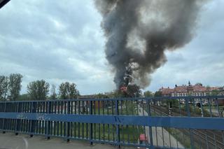 Pożar dachu budynku Akademii w Gorzowie