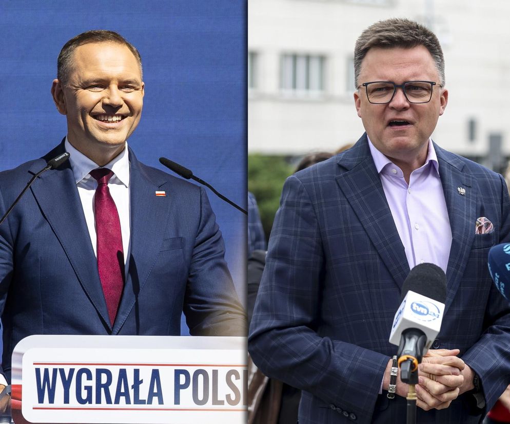 Karol Nawrocki i Szymon Hołownia 