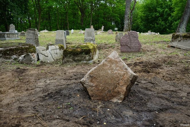 Dbają o cmentarz mennonicki sprzed potopu szwedzkiego  w kujawsko-pomorskiej wsi, która "istnieje tylko z nazwy"