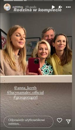 Na Wspólnej. Ola (Marta Wierzbicka), Gosia (Anna Kerth), Danka Zimińska (Lucyna Malec), Marek Zimiński (Grzegorz Gzyl)