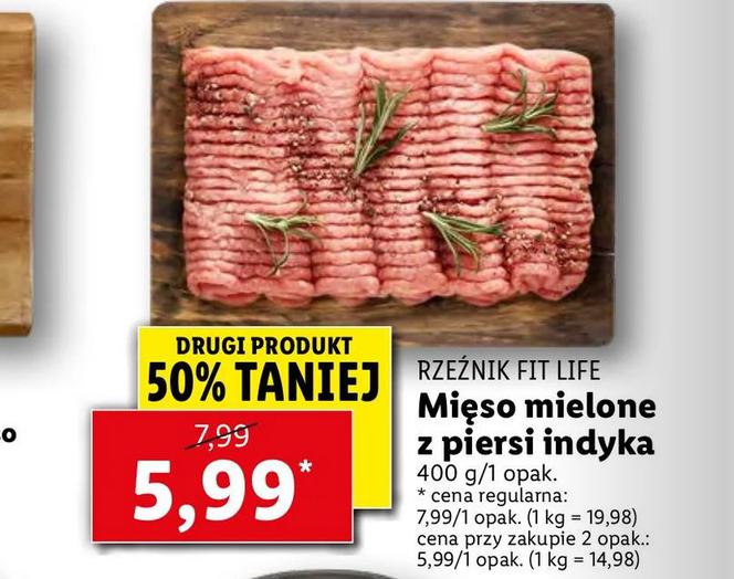 Mięso mielone z piersi indyka 5,99 zł/400 g