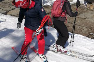 Prezydent Andrzej Duda na nartach w Zakopanem