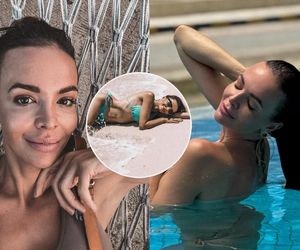 Anna Wendzikowska w raju! Skąpe wdzianka, plaża i joga nad oceanem