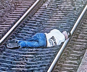 O krok od tragedii! Błyskawiczna akcja SKM uratowała mężczyznę z torów