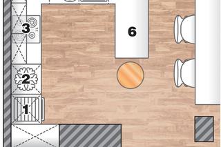 Nowoczesna biała kuchnia. Styl minimalistyczny i drewno