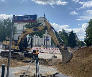 Nowe utrudnienia na ul. Piłsudskiego w Siedlcach