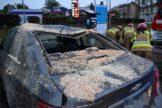  Skutki nawałnic na południu Polski.