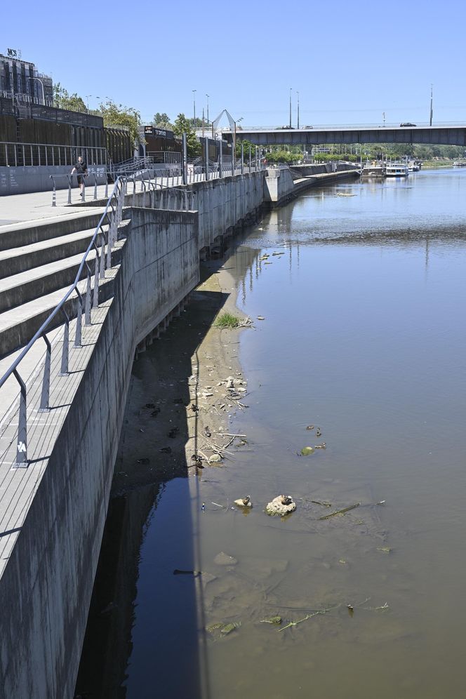 Niski stan wody w Wiśle