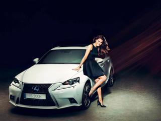 Agnieszka Radwańska pozuje do reklamy Lexusa