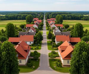 Brąswałd zachwyca. Niezwykła wieś 8 km od Olsztyna ma sekretny układ budynków?