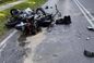 Śmiertelne zderzenie motocyklistów w Lesiewie. Jeden zmarł w szpitalu, drugi ciężko ranny