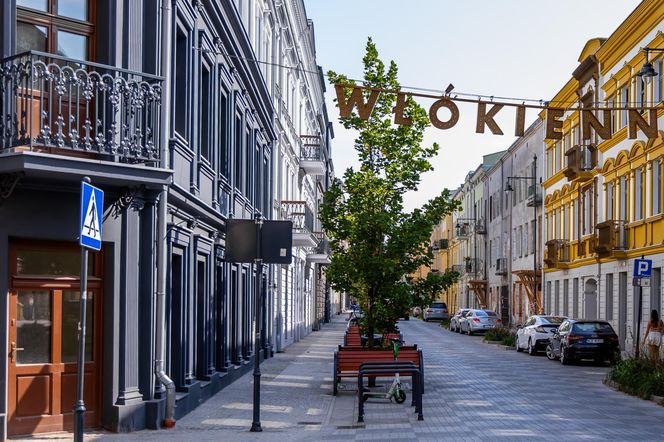 Kamienice u zbiegu ul. Włókienniczej i Wschodniej w Łodzi