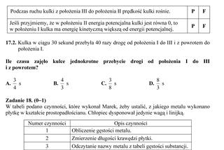 EGZAMIN GIMNAZJALNY 2013 PRZEDMIOTY PRZYRODNICZE - ARKUSZE, ODPOWIEDZI