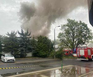 Wielki pożar hali w Gliwicach! Chmura dymu nad miastem