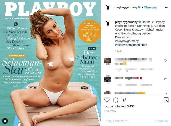 Elena Krawzow - pierwsza paraolimpijka na okładce niemieckiego Playboya