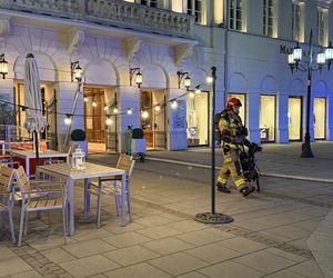 Pożar restauracji na placu Bankowym