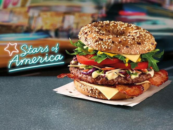 Wieloziarnisty Beef Bajgiel - nowa gwiazda wśród Stars of America w McDonald’s