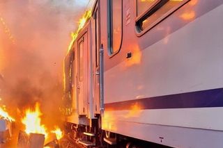 Pożar pociągów
