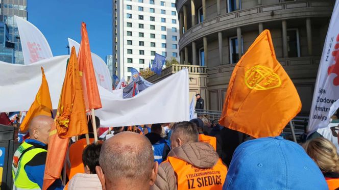 Protest kolejarzy Warszawa 15.10.2025