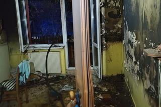 Pożar w Łaziskach Górnych. Jedna osoba ranna