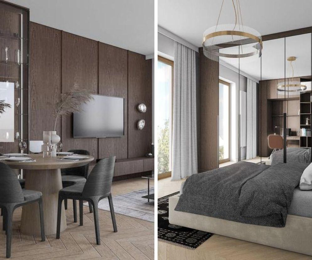 Mieszkanie w stylu modern glam
