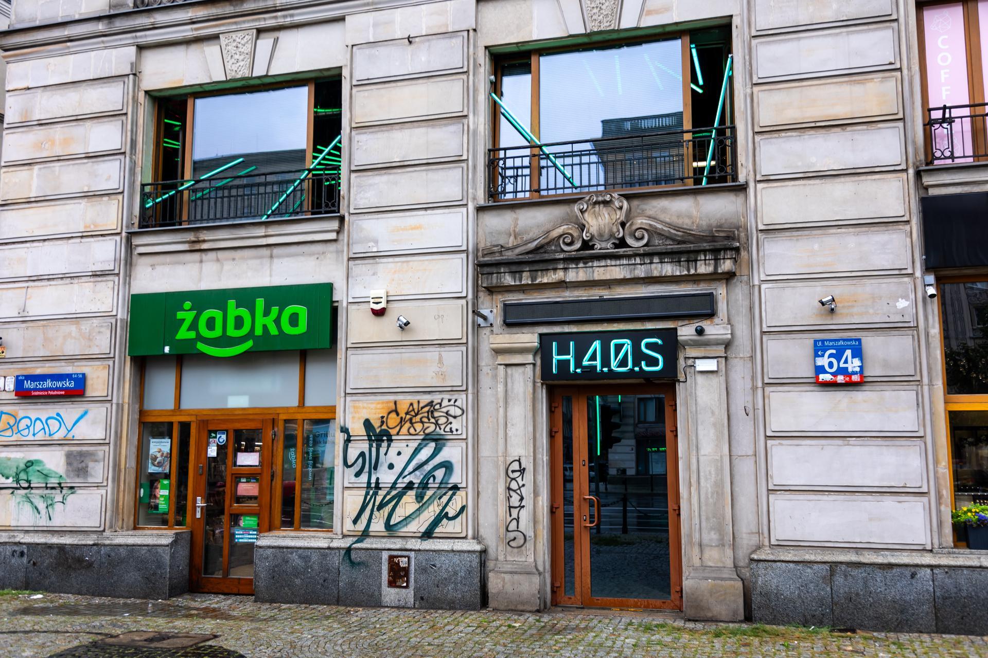 Pub H.4.0.S. Warszawa – wejście