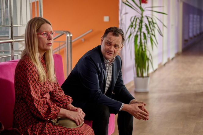 Na Wspólnej, odc 4017. Renata (Marta Jankowska), Sławek (Mariusz Słupiński)