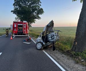 19-latek zginął w potwornym wypadku. Volkswagen pękł na dwie części. Koszmarny widok