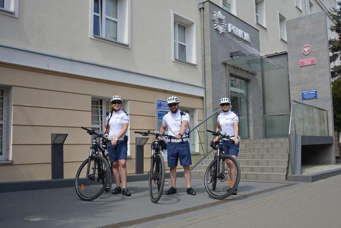 Patrole rowerowe poznańskiej drogówki