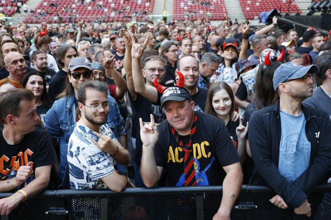 Koncert AC/DC w Warszawie (4.07.2025) - część pierwsza. Organizatorem koncertu jest Live Nation