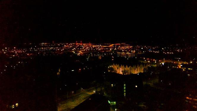 Nocny Szczecin z perspektywy 22. piętra [ZDJĘCIE DNIA]