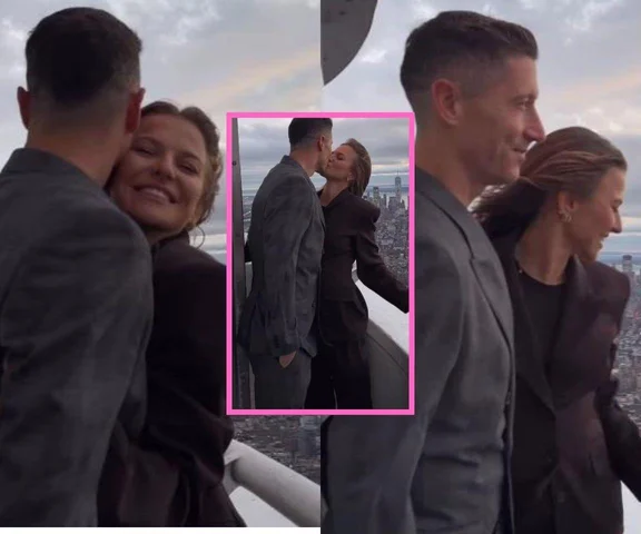 Czułości Anny Lewandowskiej i Roberta na balkonie w USA! Żar miłości