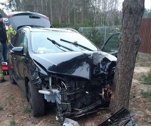 Gostchorz: Wypadek na DK-63. Toyota uderzyła w drzewo!