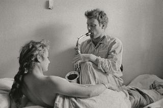 Krzysztof Komeda (wł. Trzciński), kompozytor i muzyk jazzowy oraz Zofia Komedowa, managerka i promotorka jazzu. Zakopane, 1958.